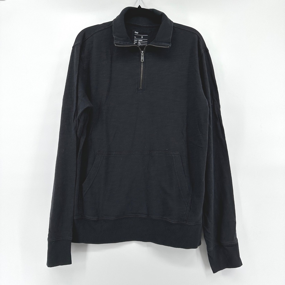Gap Mens Long Sleeve Half Zip Mock Neck Pullover Rich Navy S 247853-01